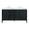James Martin Vanities 60'' Double Vanity, Carbon Oak w/ 3 CM Carrara White Marble Top 485-V60D-CBO-3CAR - alternate 1